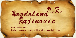 Magdalena Rajinović vizit kartica